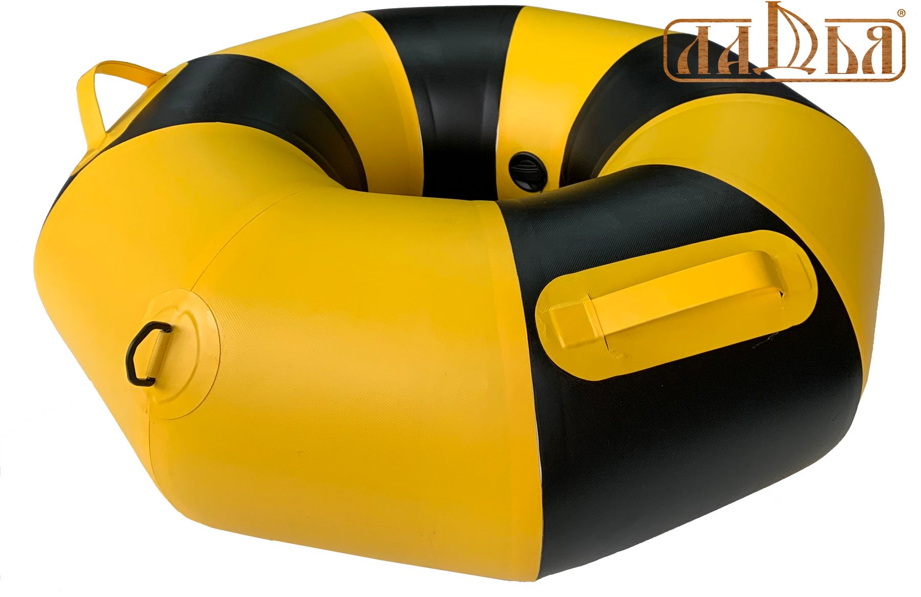 Тюбінг санки ватрушка для снігу желто-черный ЛСТ-9007