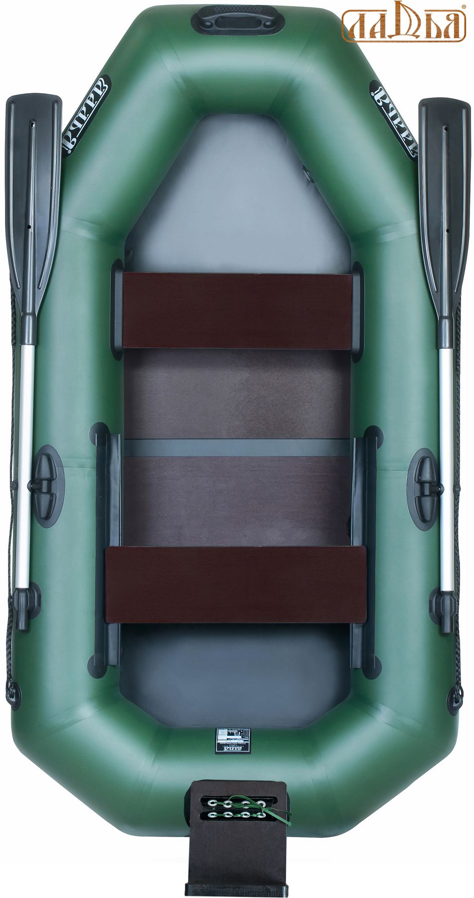 Надувний човен Ладья ЛТ-220ДЕСТ зі сланевим килимком