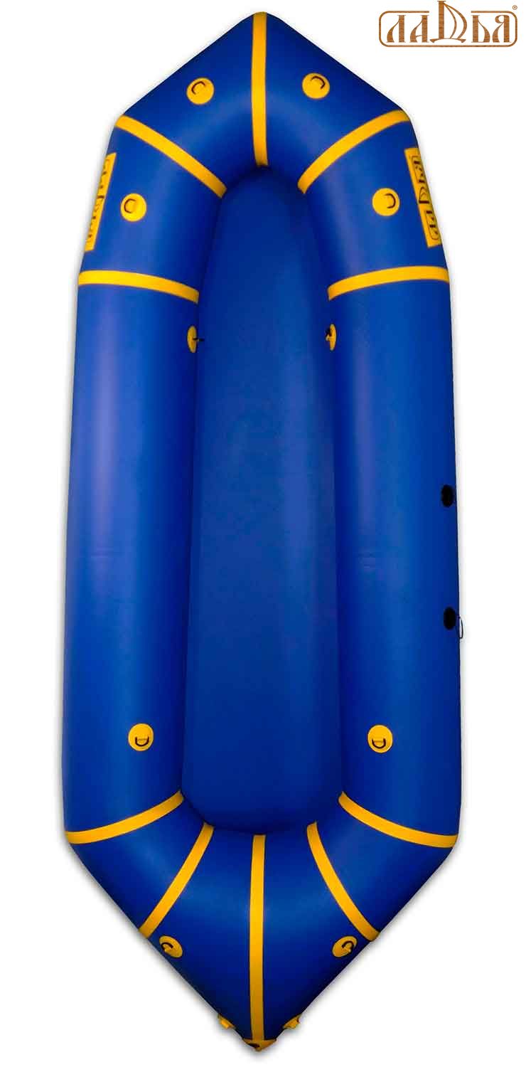 Надувной пакрафт Ладья ЛП-270 Каяк Базовый синий