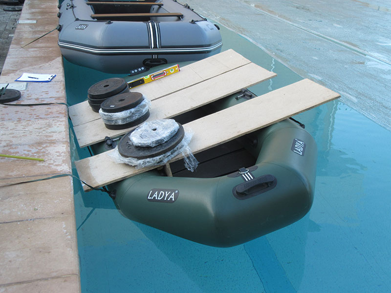Евросертификация надувной лодки ПВХ Ладья ЛТ-270 гребная